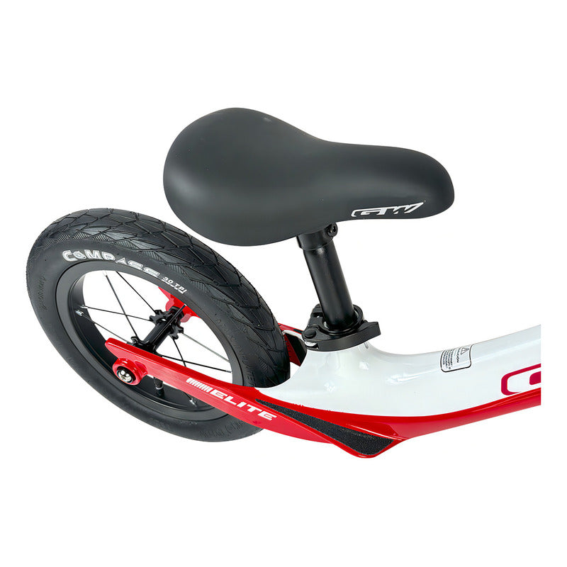 Bicicleta Niño Equilibrio Rin 12 Gw Elite Blanco Rojo Magnesio Liviana