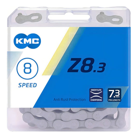Cadena Kmc Z8.3 Bicicleta 8 Velocidades 116 Links Con Conector Missinglink