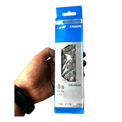 Combo 8 Vel. Pacha Sunrace M680. 11-42 + Cadena Shimano Hg40 - Plateado - 11 - 42