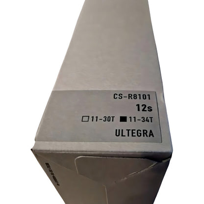 Cassette Pacha Shimano Ruta Ultegra R8100 12 Vel 11-34 - Gris - 11 - 34 Plateado