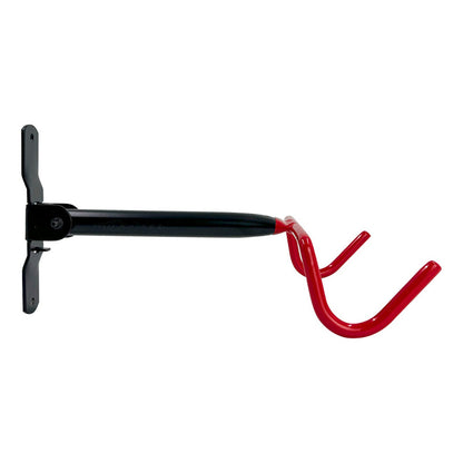 Soporte De Pared Para Bicicleta Ruta O Mtb Tipo Horizontal Rojo