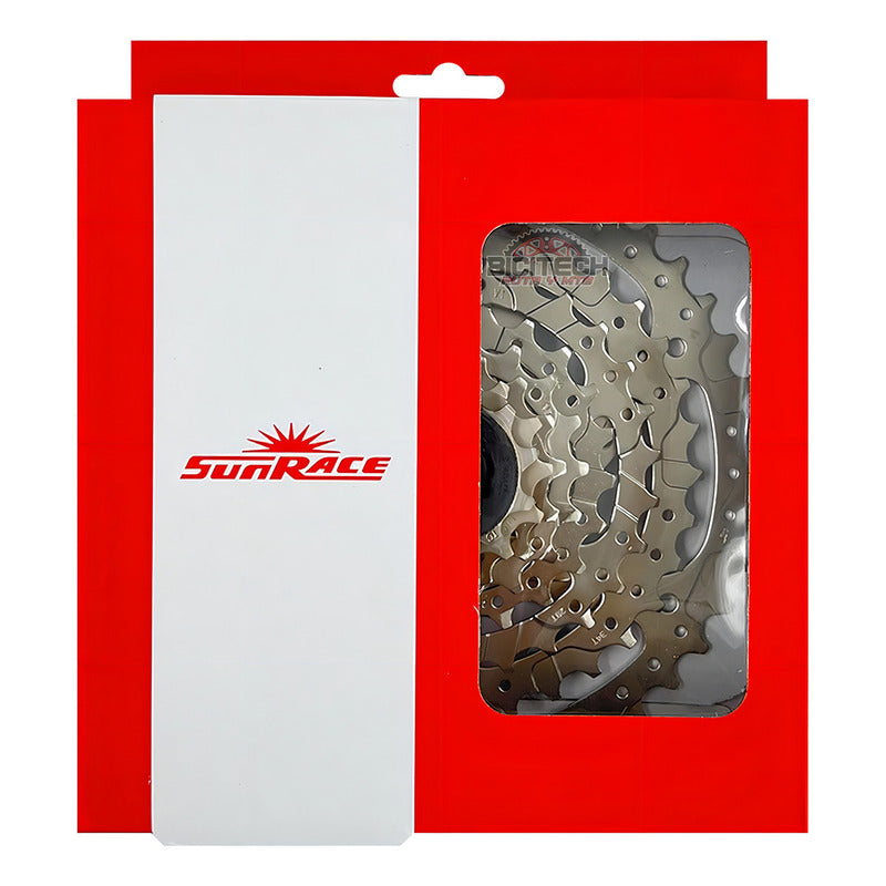 Cassette Sunrace M680 8 Velocidades 11-42t Plateado Para Mtb
