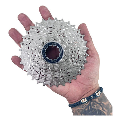 Pacha Cassette 9 Velocidades Shimano Hg400 11-32 Ruta Plateado 11 32