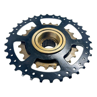 Pacha Cassette Megarange Rosca 7velocidad Sunrace M300 14 34 14 34 Negro Bronce