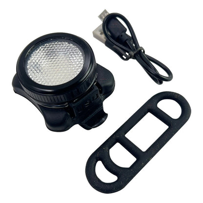Luz Trasera Stop Gw Ryden Bicicleta Rojo Azul Tipo Policía Negro