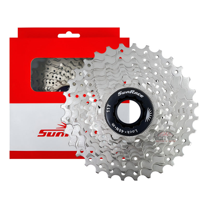 Pacha De 10 Velocidades Sunrace Rs1/ 11-32 Cassette Ruta - Plateado - 11 - 32