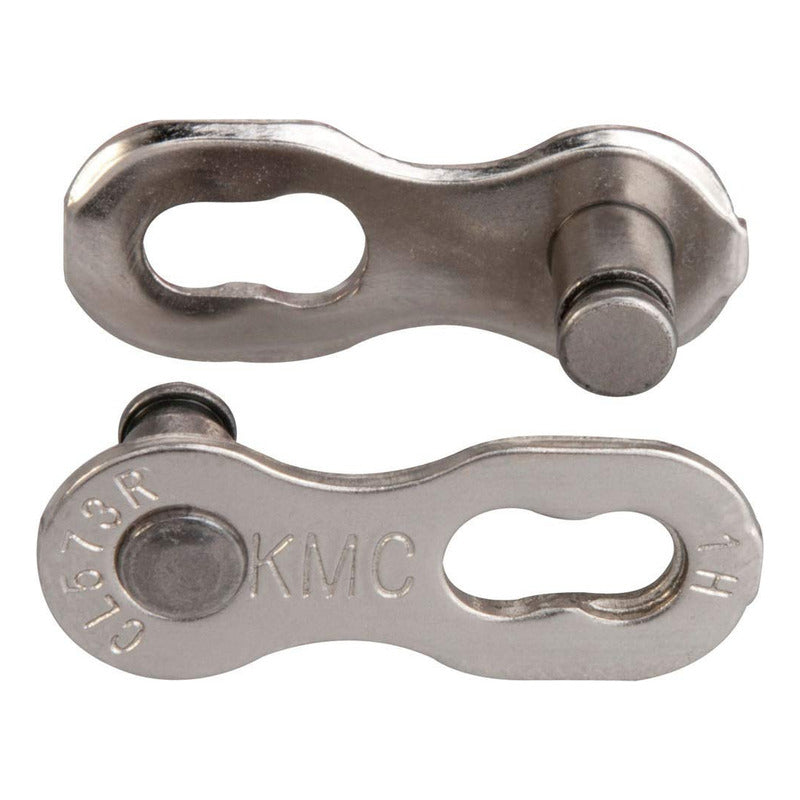 Cadena Cadenilla Bicicleta 8 Velocidades Kmc X8 Plateada Cierre Rápido Mtb Ruta 116 Eslabones