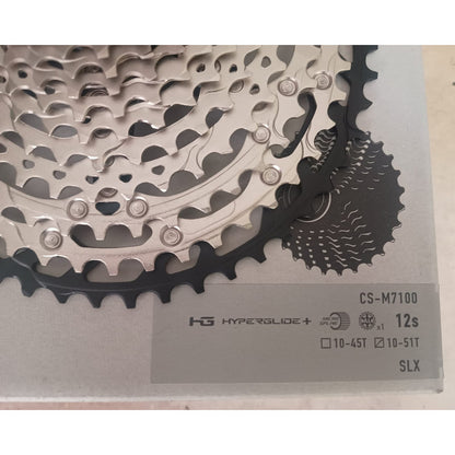 Pacha Shimano Slx M7100 12 Velocidades 10-51 Cassete Mtb 12v Cantidad Máxima De Dientes 51 Cantidad Mínima De Dientes 10 Color Plateado