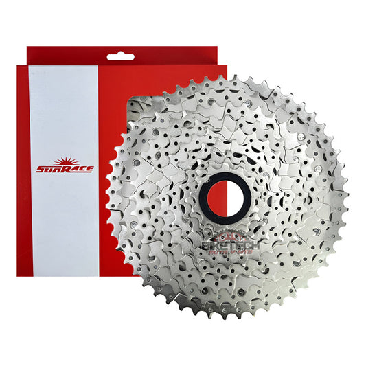 Pacha Cassette Sunrace 10v Csms2 Mtb 11-51 10 Velocidades - Cromado - 11 - 51