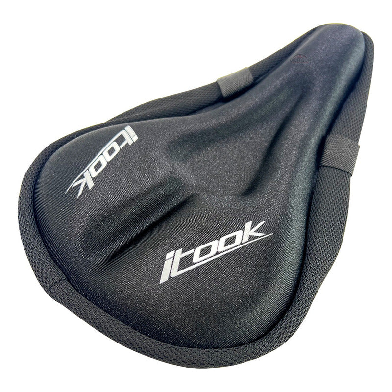 Forro Protector Sillín Bicicleta Itook Gel Extra Cómodo  Negro Estandar
