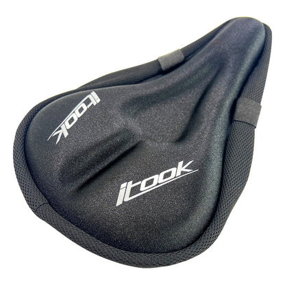 Forro Protector Sillín Bicicleta Itook Gel Extra Cómodo  Negro Estandar