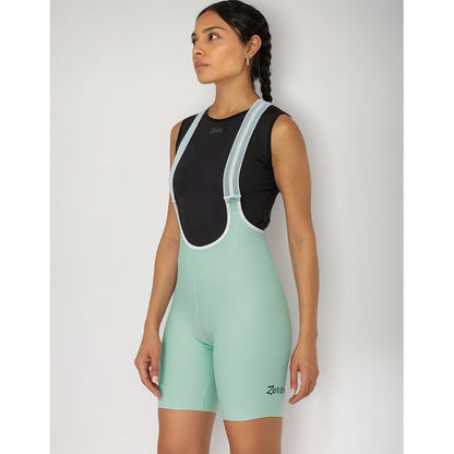 Licra Pantaloneta Con Badana Ciclismo Zerie Mujer Tirantas