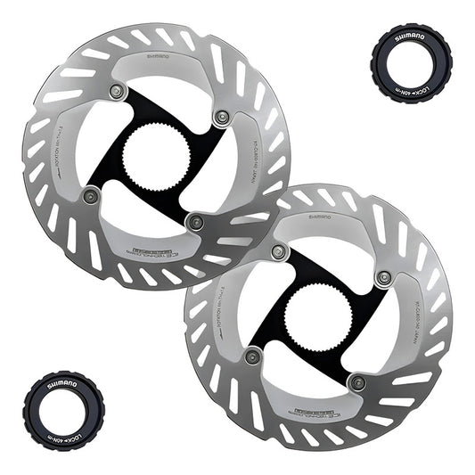 Discos De Freno Shimano Cl800 Ice Tech Centerlock Rotores 160mm Gris