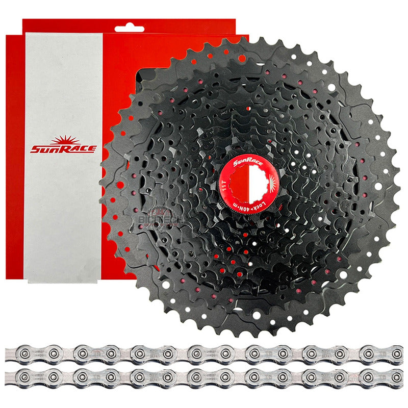 Pacha Sunrace 11v Mx8 11-50 + Cadena 11 Velocidades Shimano
