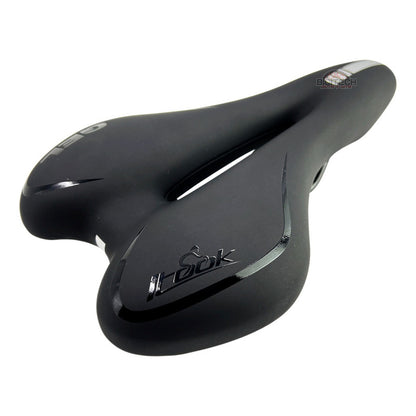 Asiento Sillín Bicicleta Itook Gel Antiprostático Ruta Mtb Negro 28 Cm 16 Cm