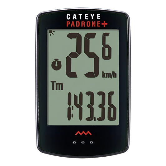 Ciclocomputador Inalámbrico Cateye Padrone Pa110w Con Luz  Negro