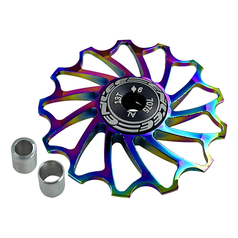 Roldana Tensor Enlee Tornasol 13 Dientes Con Rodamiento Sellado Shimano