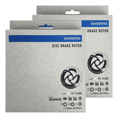 2 Discos Rotores Shimano Cl800 Ice Tech Centerlock 160mm Gris