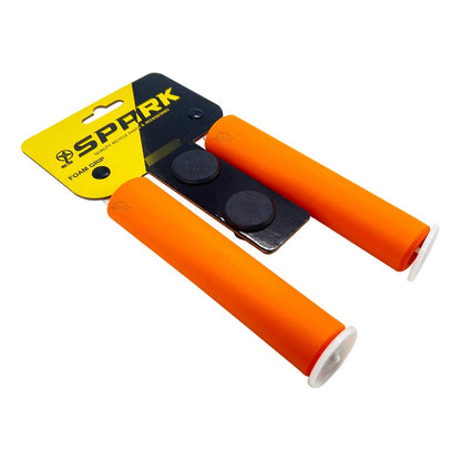 Mangos Bicicleta Mtb Spark Naranja Silicona Puños Cómodos Naranja