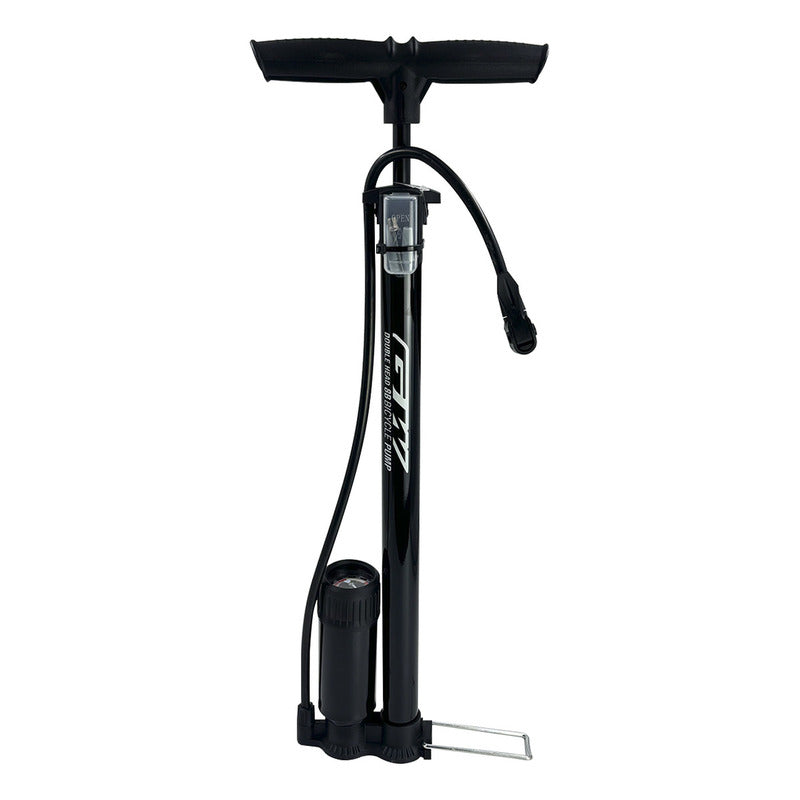 Inflador Bomba De Piso Gw Manómetro 160 Psi Doble Válvula Ruta Mtb