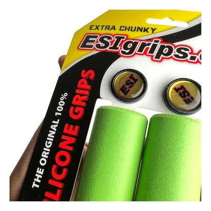 Mangos De Bicicleta Esi Grips Extra Chunky Verde Mtb