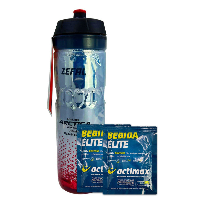 Caramañola Zefal Termica 750ml + 2 Bebidas Elite Hidratantes