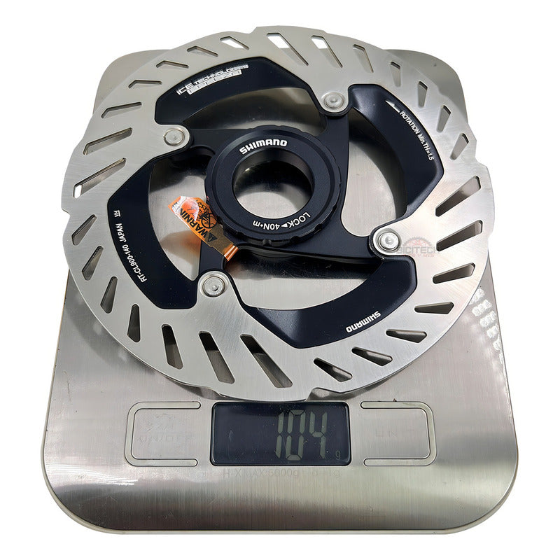 Disco Rotor Shimano Rt- Cl900 Ice Tech Centerlock 140mm Color Plateado