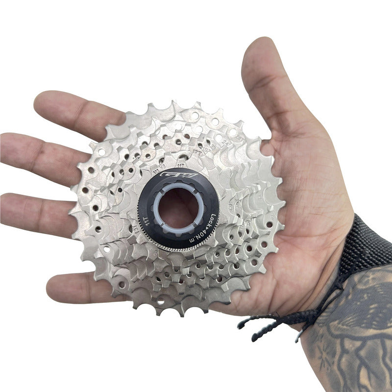 Pacha 8v Ruta Gw 11-28 Compatible Shimano Y Sram Liviana Cantidad Máxima De Dientes 28 Cantidad Mínima De Dientes 11 Color Gris