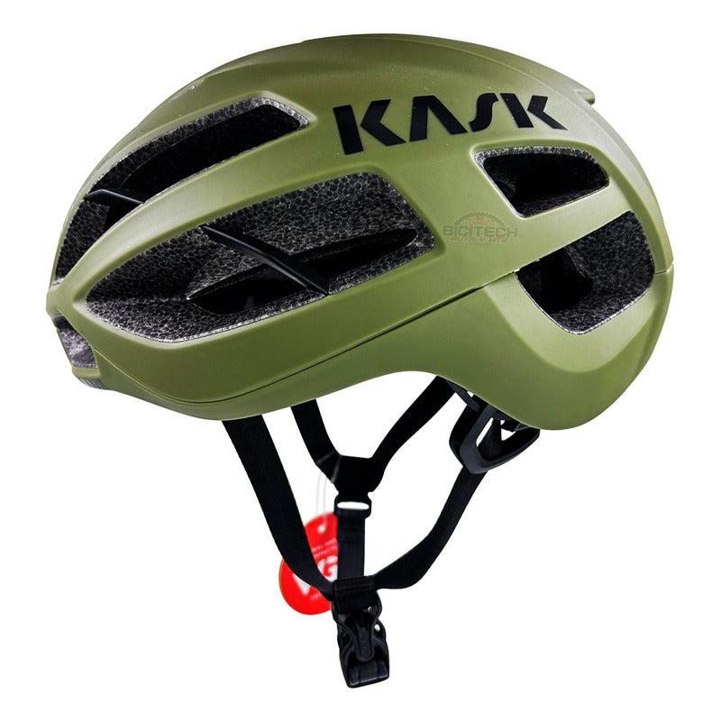 Casco Para Bicicleta Kask Protone Icon Original Ruta Mtb Verde Oliva