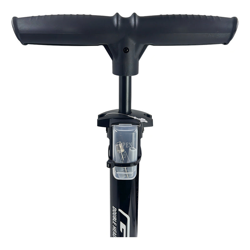 Inflador Bomba De Piso Gw Manómetro 160 Psi Doble Válvula Ruta Mtb