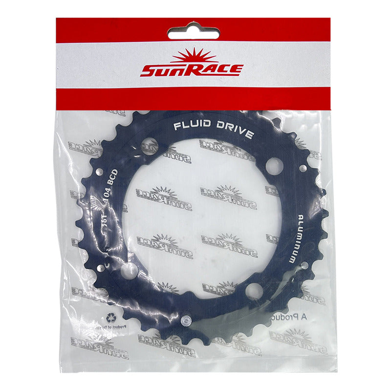 Coronilla Plato Sunrace Ms66 Biplato 36 Dientes
