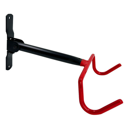 Soporte De Pared Para Bicicleta Ruta O Mtb Tipo Horizontal Rojo