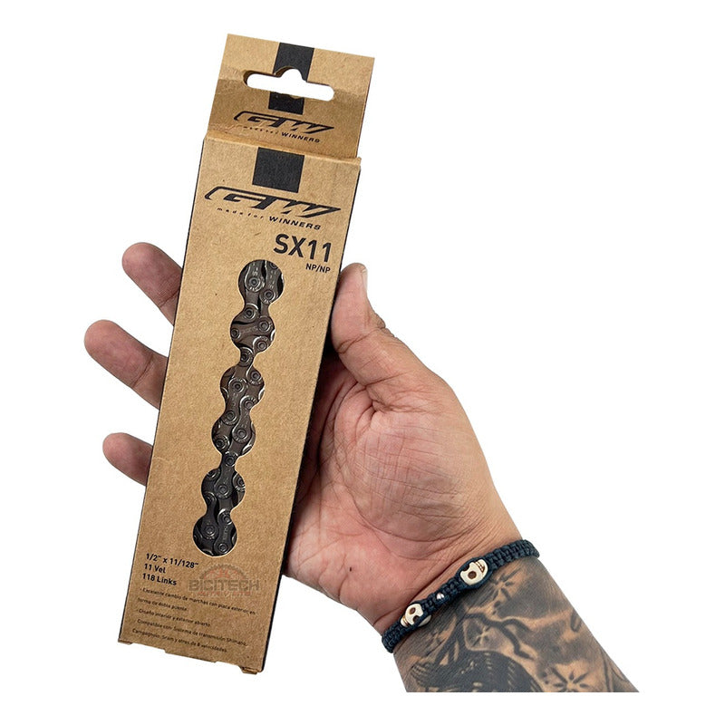 Pacha 11 Velocidades Gw 11-32 Ruta + Cadena Gw Sx11 Gris 11 32