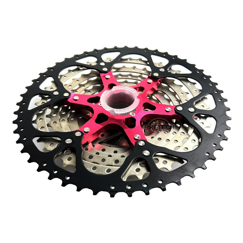 Pacha Cassette 10v Gw 11-50 Piñones + Cadena Kmc X10 Mtb Gris