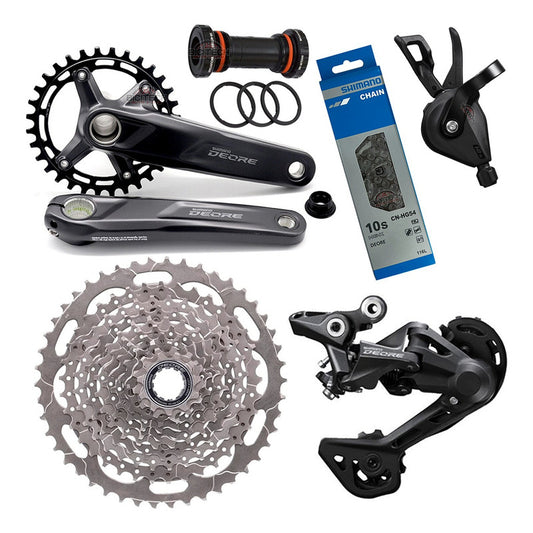 Grupo Shimano Deore 10v Mtb Sin Frenos Ni Discos