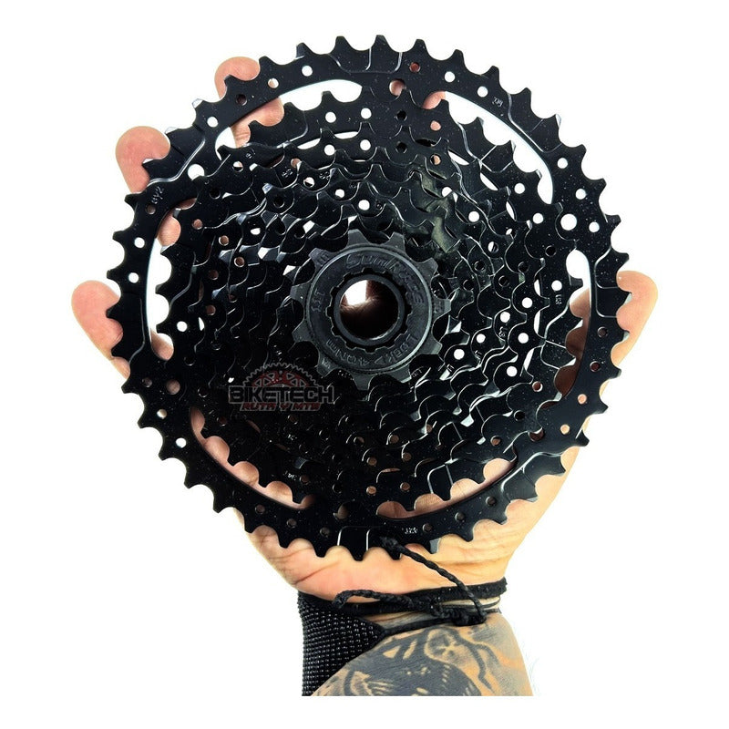 Pacha Cassette Mtb Sunrace Cs-m980 11/42t 9 Velocidades - Negro - 11 - 42