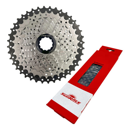 Pacha Gw 9v Cassette + Cadenilla 9v Bicicleta Mtb