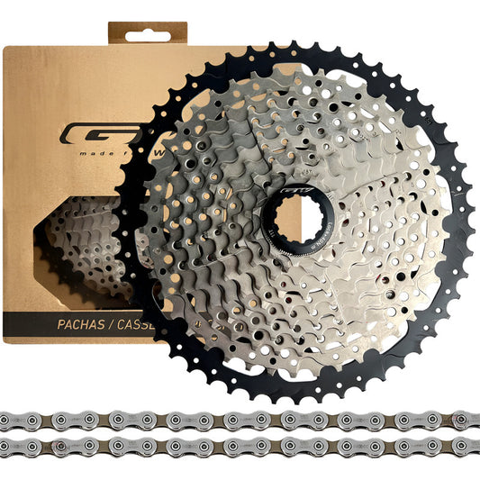 Pacha 10 Velocidades Gw 11-50 Mtb + Cadena Shimano Hg54 Gris 11 50