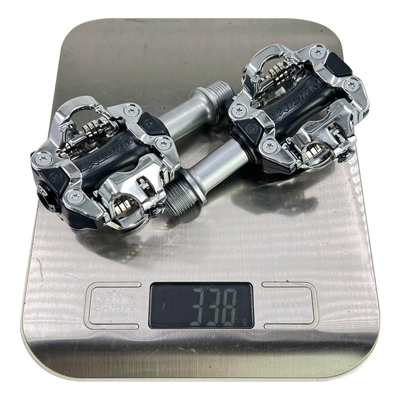 Pedales Mtb Exustar Pm-213 Aluminio Plateado