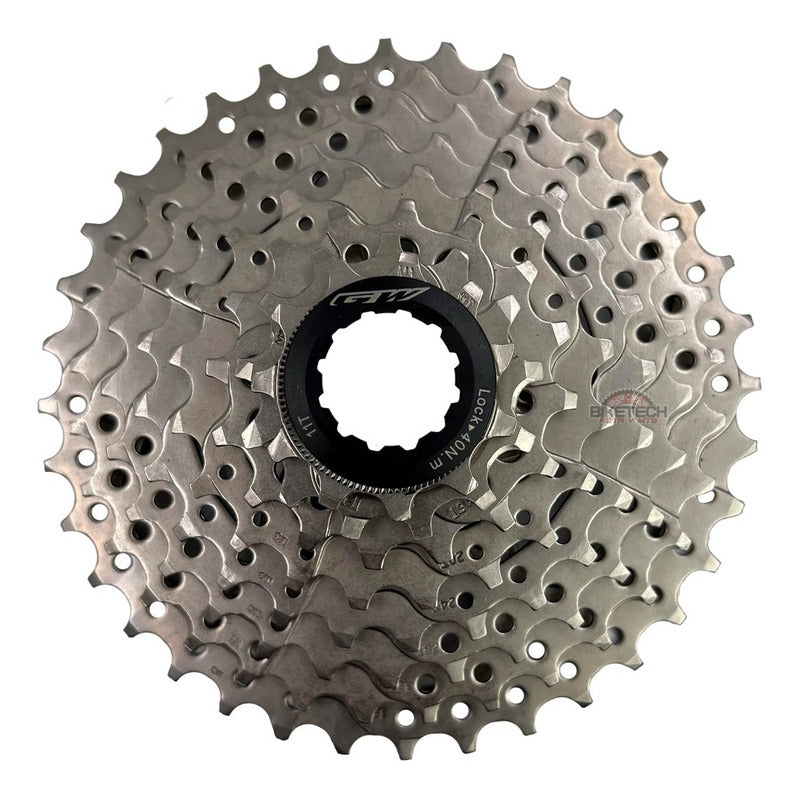 Combo 8 Velocidades Pacha Gw 11-36 Cassette + Cadena Kmc Z8 11 40 Negro