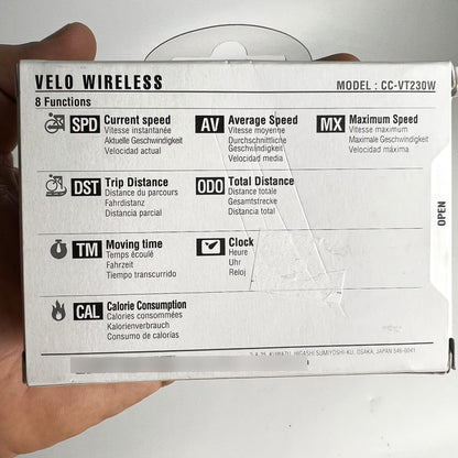 Ciclocomputador Cateye Velo Inalambrico Negro