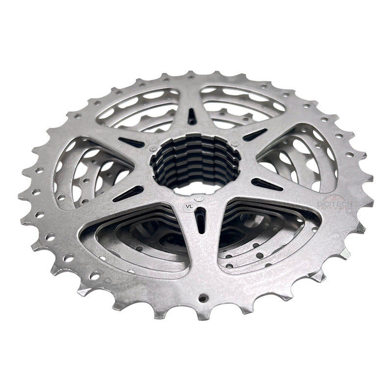 Pacha Cassette 9 Velocidades Shimano Hg400 11-32 Ruta Plateado 11 32
