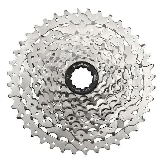 Pacha Cassette 9 Velocidades Sunrace M980 11-40 Plateado Bicicleta Mtb