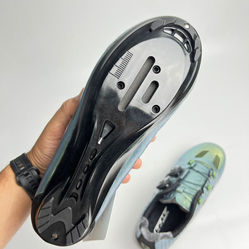 Zapatillas Ciclismo Gw Bicicleta De Ruta Doble Boa Verde