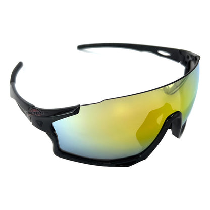 Gafas Ciclismo Gw Calvert Color Uv400 Deportivas Ruta Mtb Dorado Gris