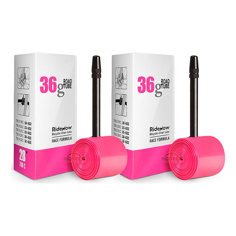 2 Neumáticos Tpu Ruta Ridenow 700x18-32c 45mm Liviano 36 Gr Presta Negro