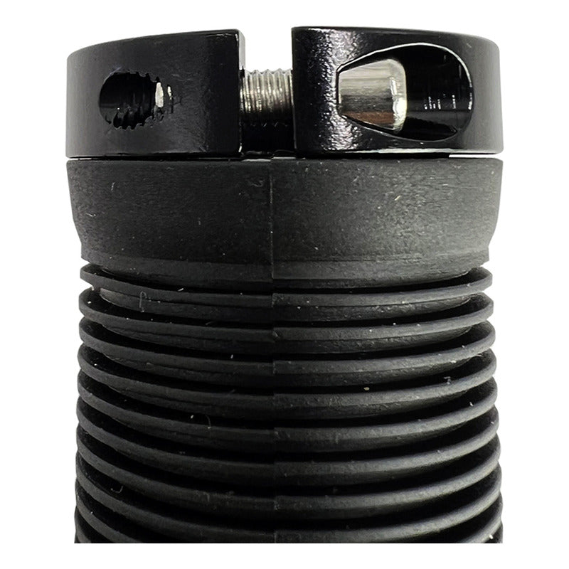 Puños Bmx Spark G275 Silicona Doble Bloqueo 115mm Negros Negro