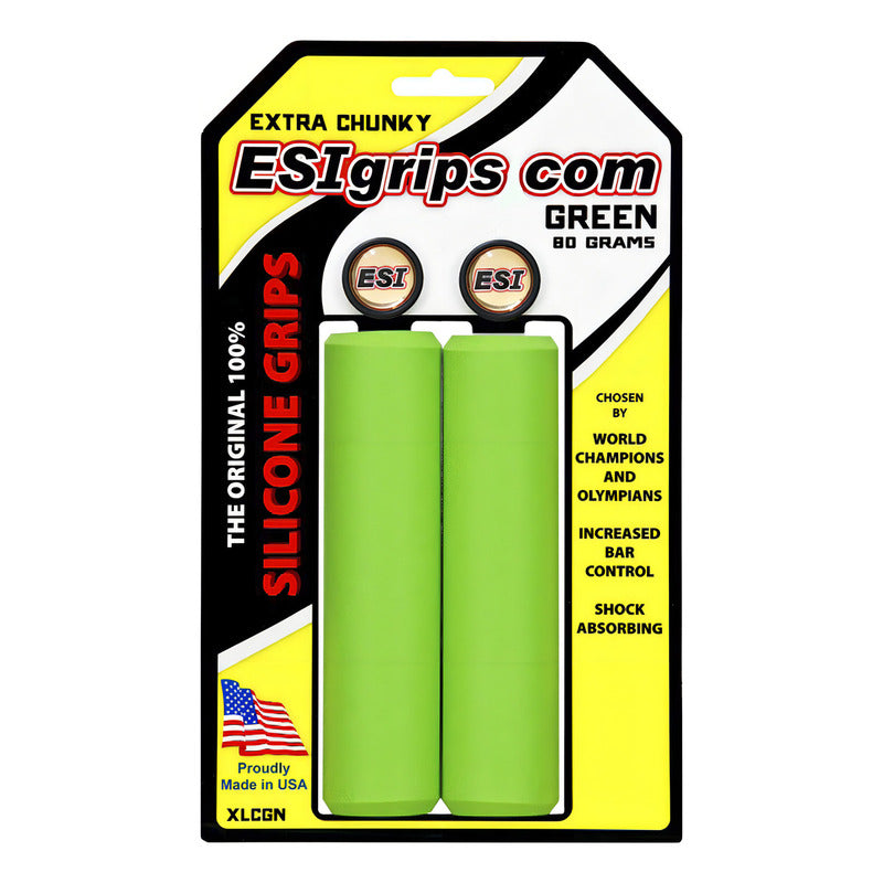 Mangos De Bicicleta Esi Grips Extra Chunky Verde Mtb