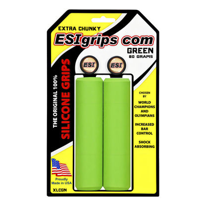 Mangos De Bicicleta Esi Grips Extra Chunky Verde Mtb