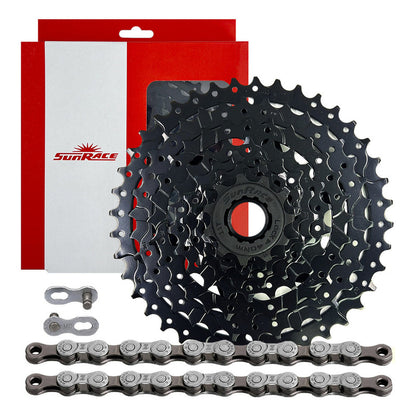 Pacha Cassette 8 Velocidades Sunrace M680. 11-40 Mtb Cadena Kmc Z8